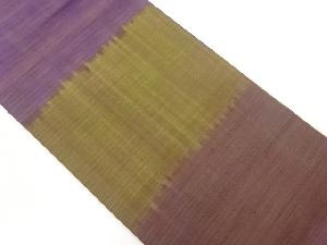 手織り紬横段模様織出し名古屋帯